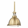 Hudson Valley Massena 1 Light Pendant 4614-AGB